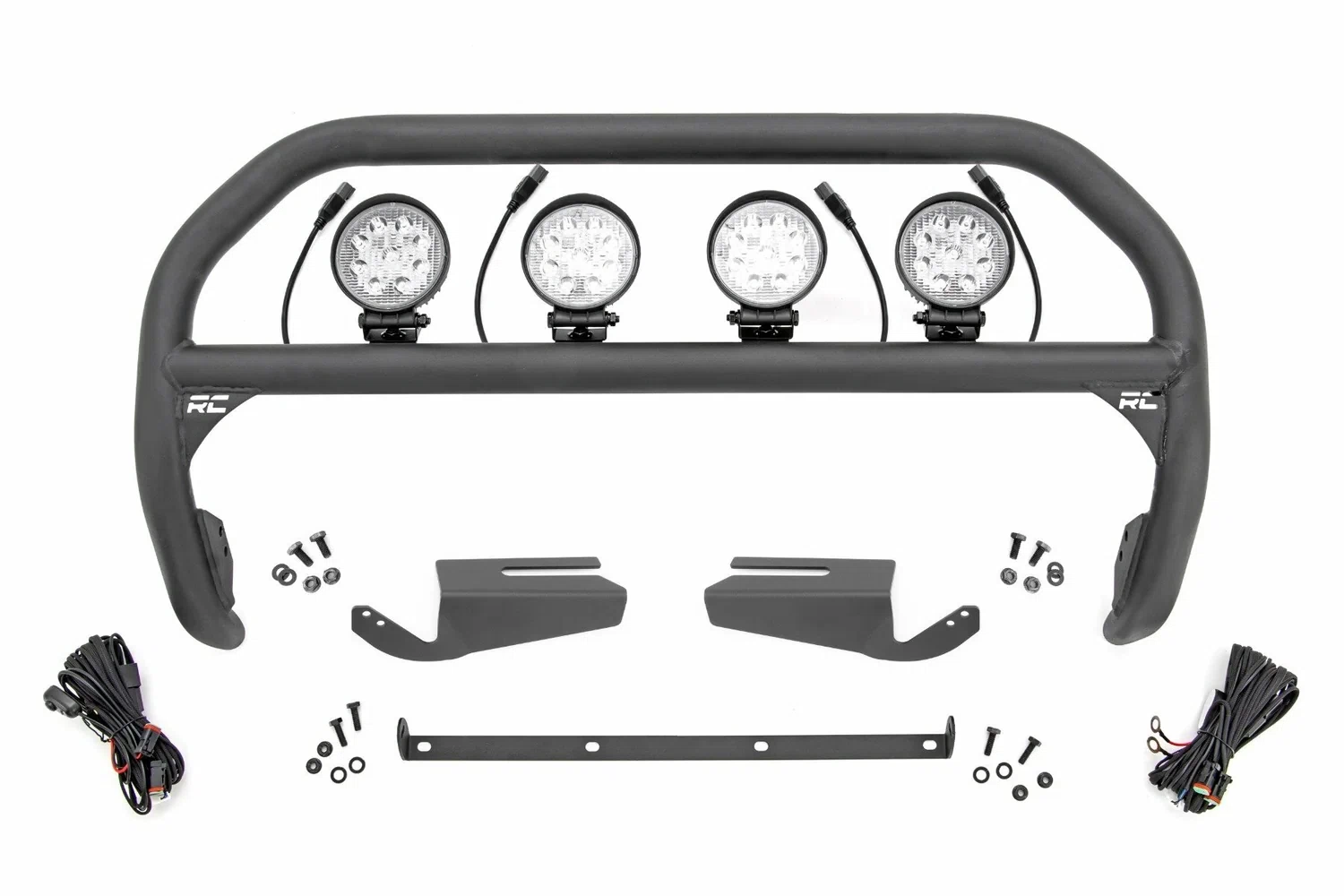 Fits Ford Bronco 4WD (21-24) Nudge Bar 4_ Round Led (x4) OE Modular Steel 51104